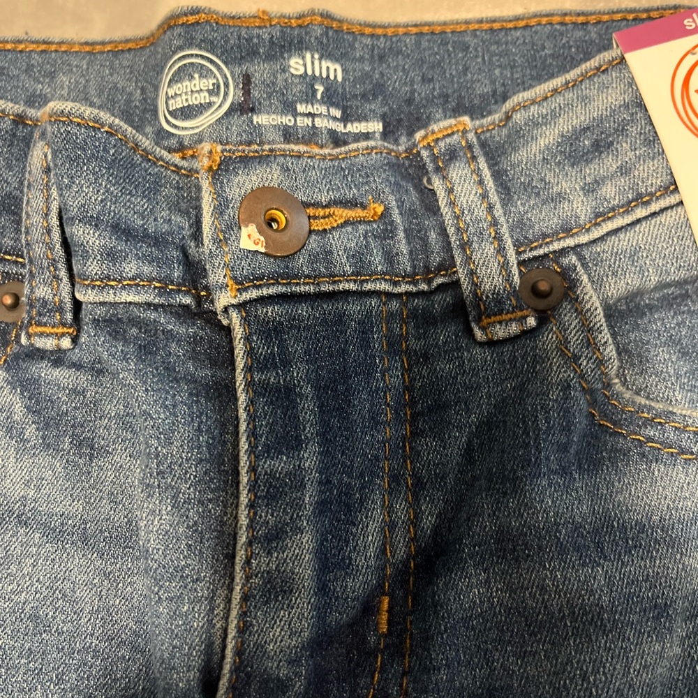 Lot of 3 wonder nation jeans size 7 slim